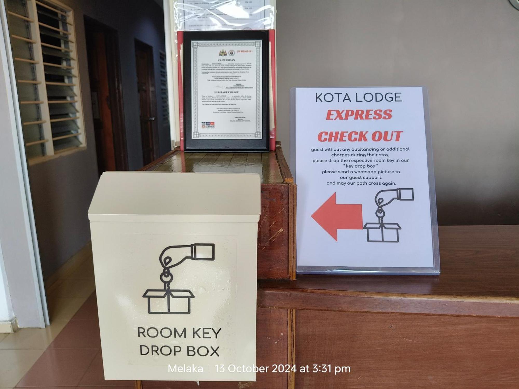 Kota Lodge Guest House Malacca Eksteriør billede